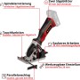Einhell Power X-Change TE-CS 18/89 Li Solo mini sega circolare a batteria: Sega compatta con guida parallela e funzione a immersione.