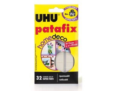 Colla adesivo gommini adesivi removibili bianchi UHU Patafix Homedeco 32  pezzi