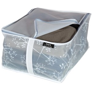 t.b.t. Organizer armadio traspirante con zip e motivo.