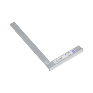Squadra da fabbro LUX con battuta, 300 mm, per tracciare angoli retti. Strumento in metallo.