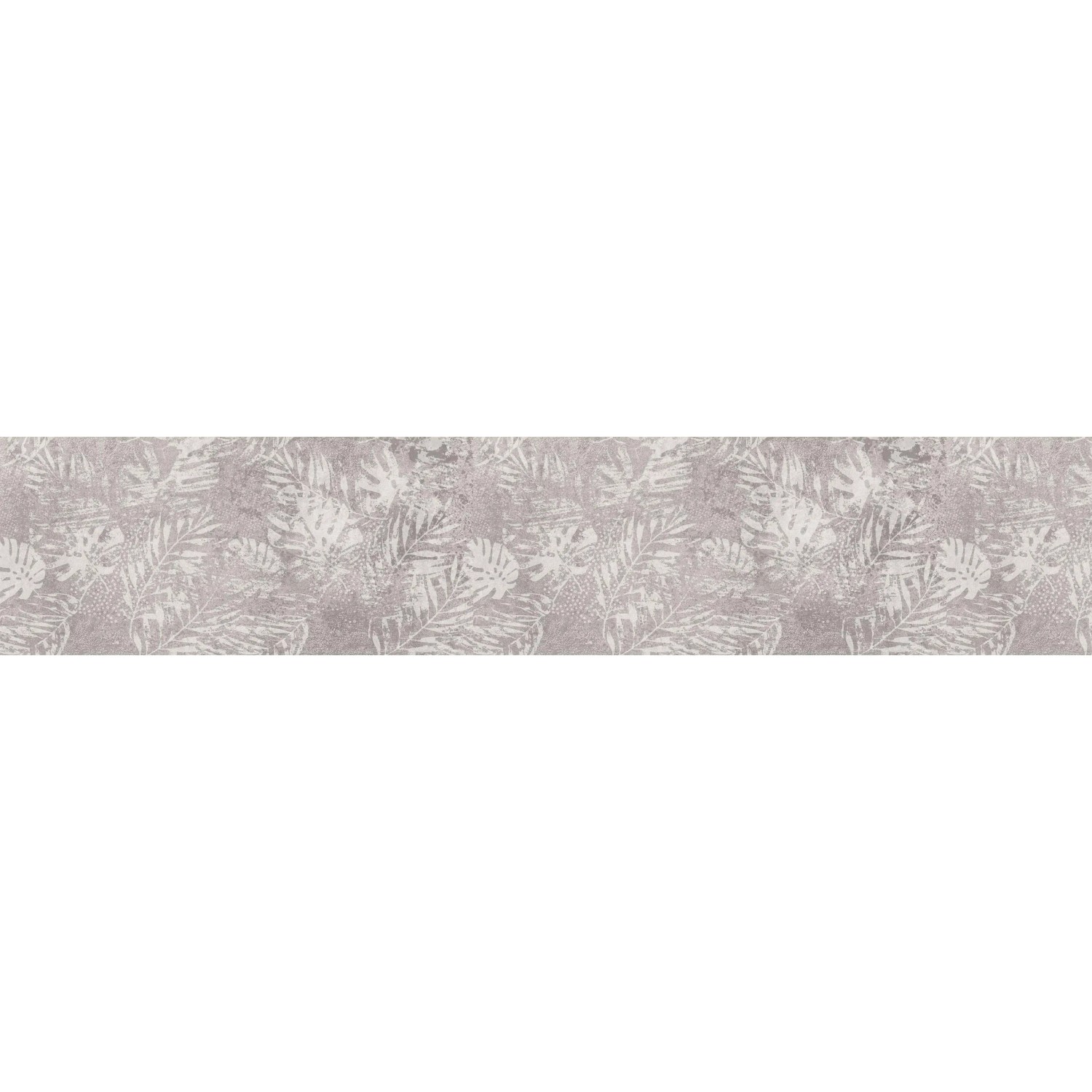 Paraschizzi t.b.t. con motivo floreale in grigio e bianco.