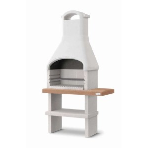 Barbecue a carbonella Palazzetti Rimini griglia 68x40 cm in cemento