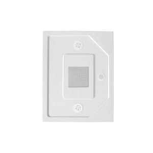 Piatto doccia idromassaggio t.b.t. bianco con getti e copertura quadrata.