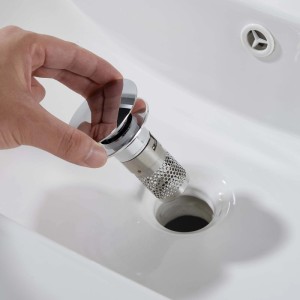 Piletta lavabo click clack Buzzy cromo