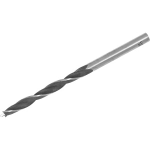 Punta per legno LUX, diametro 5 mm, in acciaio al cromo-vanadio per forature precise nel legno.