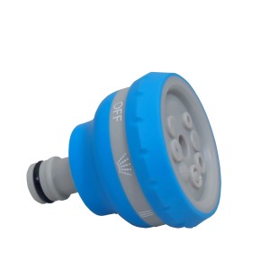 Pistola a spruzzo blu t.b.t. per irrigazione giardino.