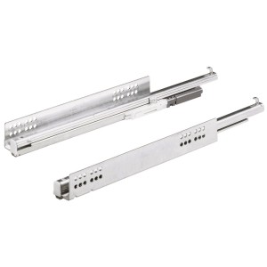 Sistema di estrazione totale Hettich Quadro V6, 400 mm, acciaio zincato per cassetti.