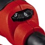 Dettaglio: regolatore di velocità (5-6) sulla levigatrice rotorbitale rossa Einhell TC-RS 425 E.