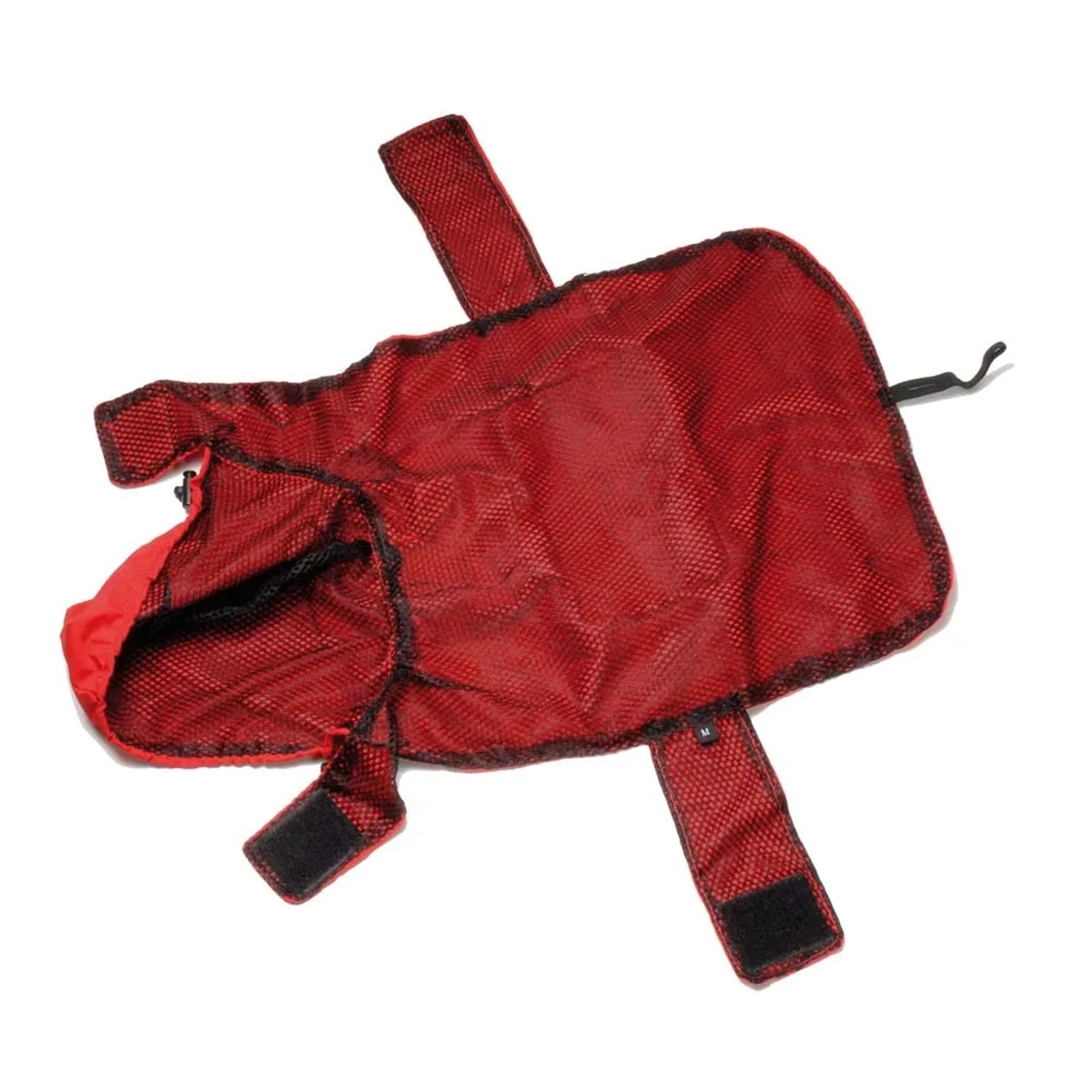 Abbigliamento per cani t.b.t. rosso con chiusure in velcro per una tenuta ottimale.