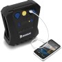 Accessorio auto Michelin: compressore nero che carica smartphone.