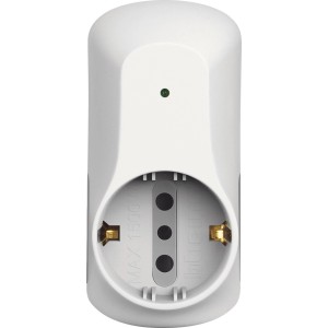 Adattatore multiplo t.b.t. bianco per prese con spia luminosa.