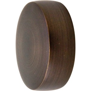 Terminale per bastone per tenda Mydeco, finitura bronzo, Ø 2,5 cm.