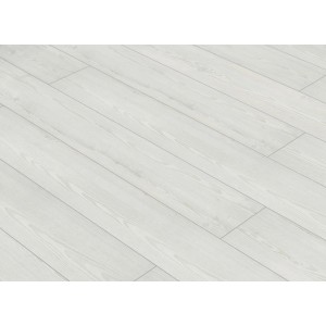 Pavimento laminato chiaro Kaindl Masterfloor 8mm Pino Kodiak con effetto legno e giunti.