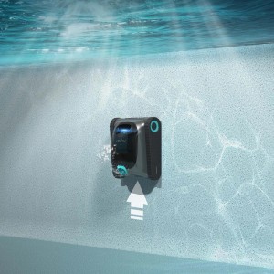 Robot per piscina Aiper Scuba S1 nero senza fili pulisce parete. Filtro MicroMesh per acqua pulita.
