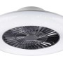Plafoniera LED moderna con funzione ventilatore.