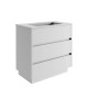 Mobile bagno base a terra Barrio 1 vasca h.87,5 p.51 l.86 cm acero