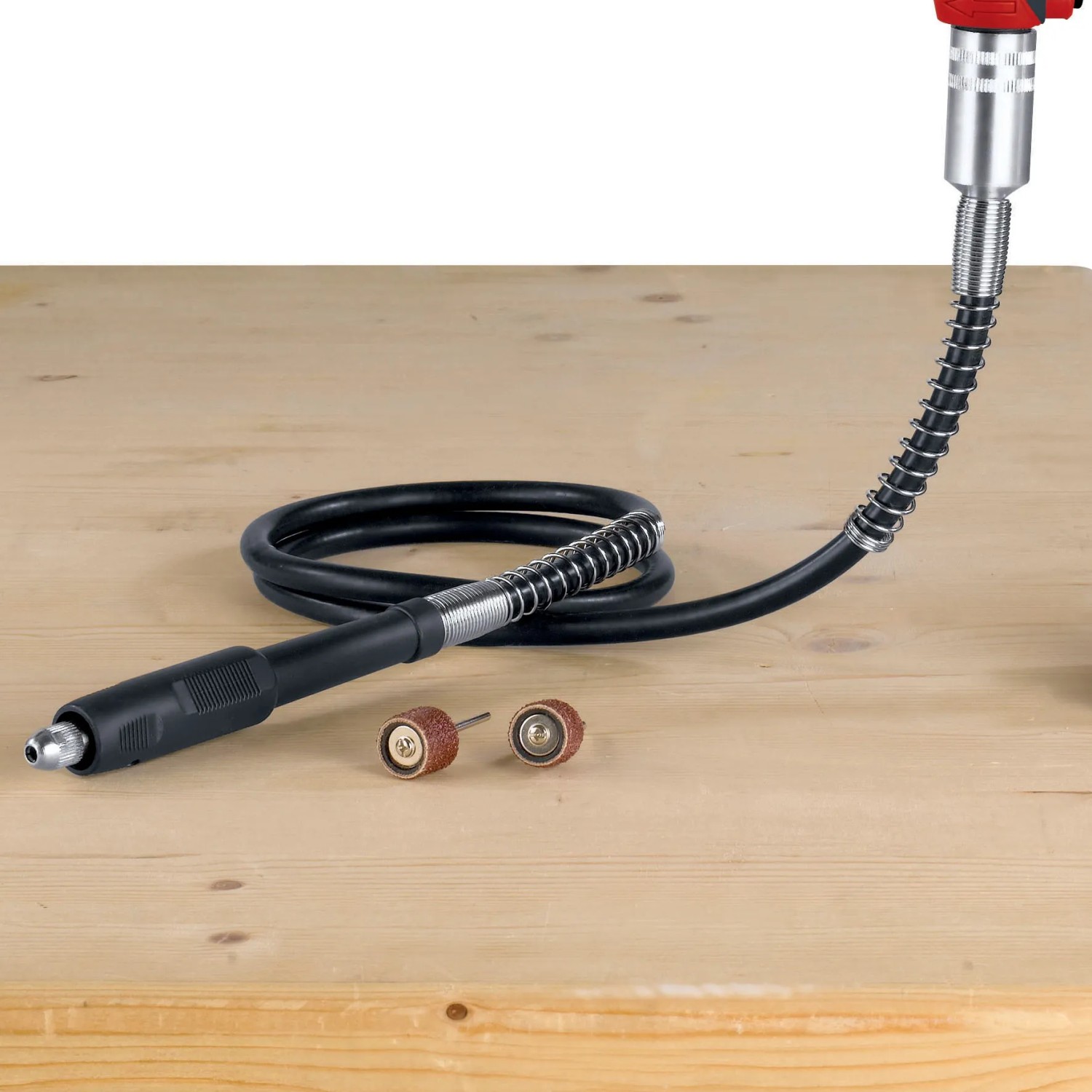 Einhell TC-MG 135 E utensile per levigatura e incisione con albero flessibile e accessori di levigatura.