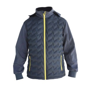 Giubbino con cappuccio richiudibile Grigio tg XXXL