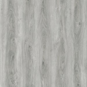 Piastrella per pavimenti vinilici grigia effetto legno.