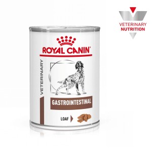 Royal Canin Gastrointestinal Loaf, cibo umido per cani in lattina.
