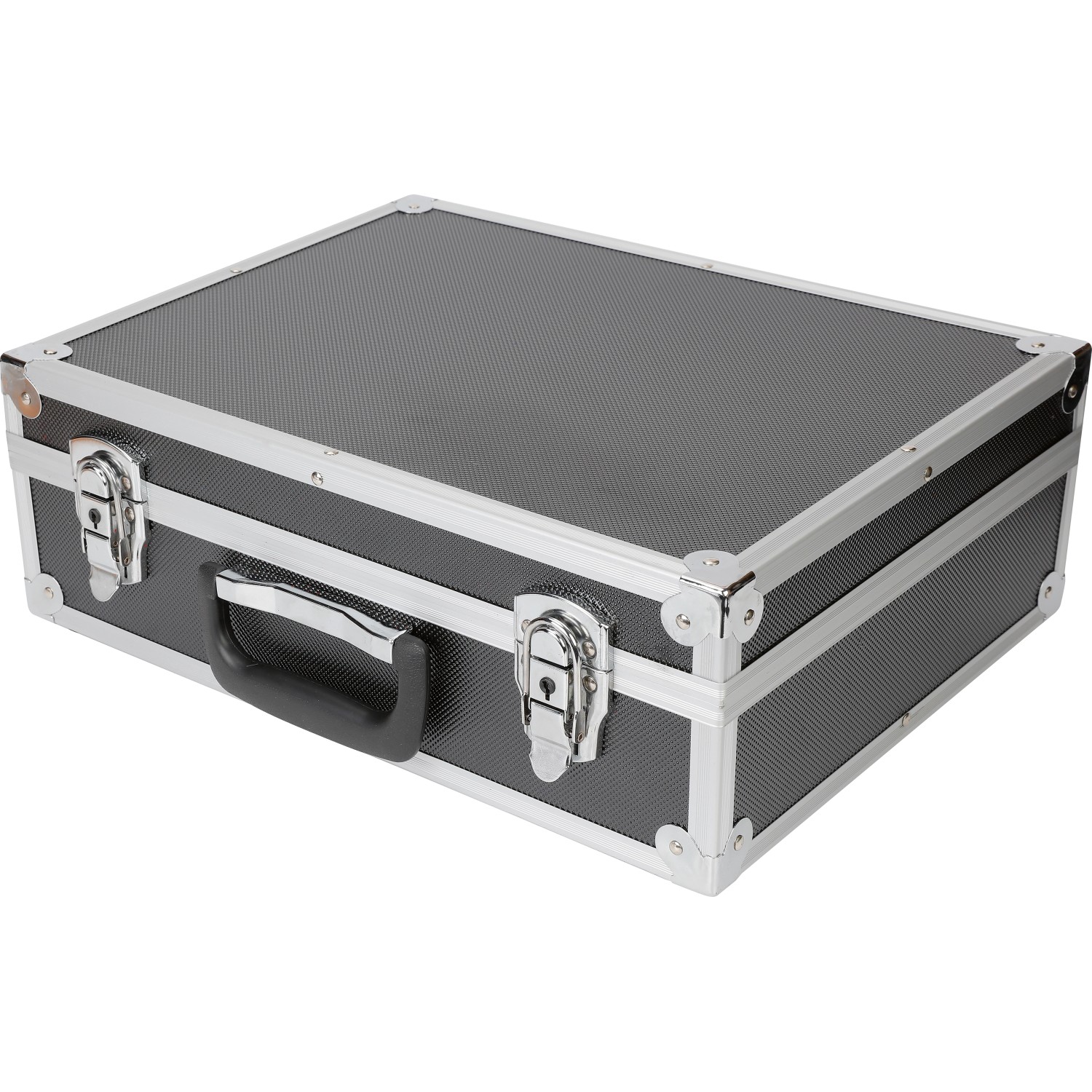 Valigetta porta attrezzi LUX AKW 130 in alluminio con maniglia e due serrature.