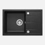 Lavello 1 vasca gocciolatoio Idrostile Amancio sifone 440x164 mm grafite