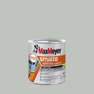 Smalto colorato Max Meyer a solvente per legno e metallo, barattolo.