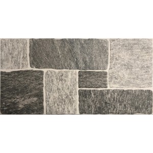 Piastrella per pavimenti effetto pietra, grigio-beige. Ideale per interni ed esterni.