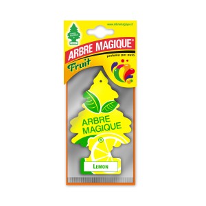 Profumatore per auto 'Arbre Magique' al limone giallo per la cura dell'auto.