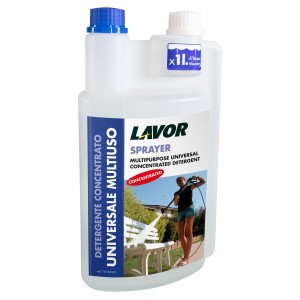 Detergente concentrato universale multiuso Lavor Sprayer per idropulitrici.