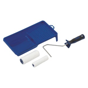 Set rullo per impregnante LUX, 4 pezzi: vaschetta, telaio, rulli 10/12 cm per impregnante a strato spesso.