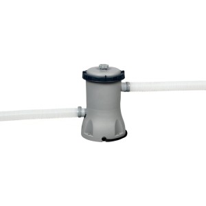 Pompa filtro Bestway Flowclear (2.006 l/h) con tubi per piscine fuori terra.