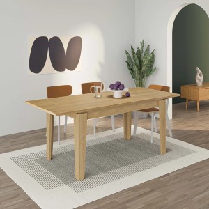 Tavolo allungabile da pranzo Tolmen rovere 140x80 cm
