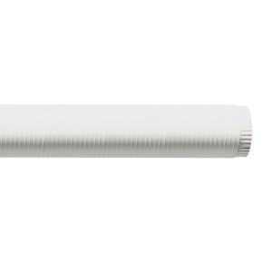 Tubo di scarico fumi flessibile bianco, accessori per stufe.