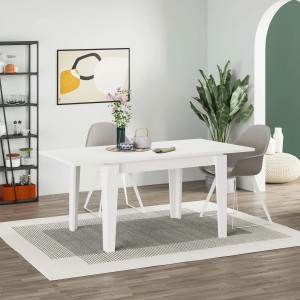 Tavolo allungabile da pranzo Megaron bianco 120x80 cm