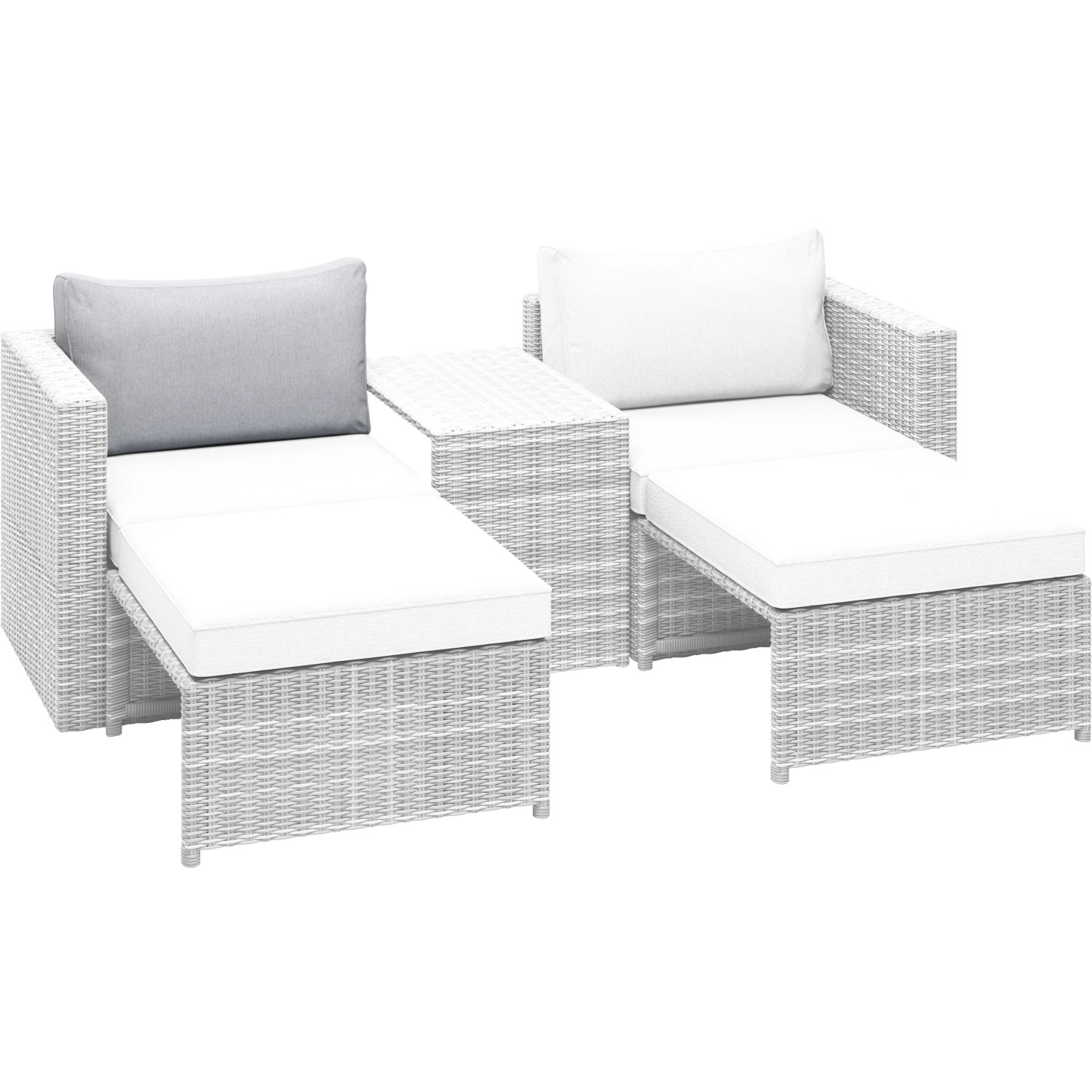 Cuscino schienale di ricambio grigio per set mobili da balcone Olea. Comodo cuscino per mobili da balcone.