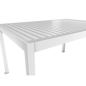 Pergola in metallo Biohort 4 m x 3 m bianca