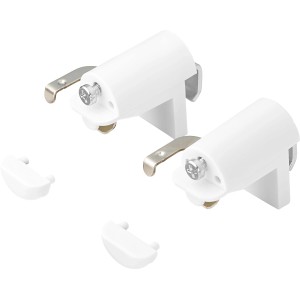 Supporto a morsetto bianco OBI per tende Burgos, per una facile installazione senza forare.