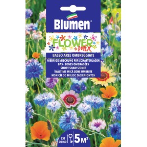 Miscela di semi di fiori per aree ombreggiate. Varietà di fiori colorati per il giardino.