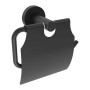 Portarotolo a parete Idrostile 143x140 mm nero