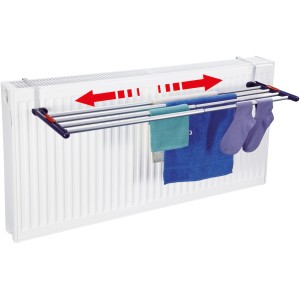 Stendino Leifheit Quartett 42 Extendable Al su termosifone con bucato, estensibile.