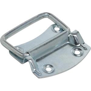 Maniglia per cassa blu zincata, 90x70mm, per un facile montaggio e trasporto di casse.