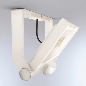 Faretto LED con sensore Steinel XLED One S bianco per montaggio a soffitto, con rilevatore di movimento.