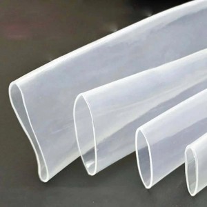 Guaine termorestringenti trasparenti in varie dimensioni.