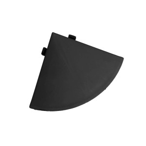 Angolo nero t.b.t. per bordure e bordi muro.