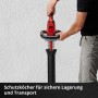 Tagliasiepi a batteria Einhell Power-X Change GE-CH 18/60 Li-Solo con protezione lama per stoccaggio e trasporto.