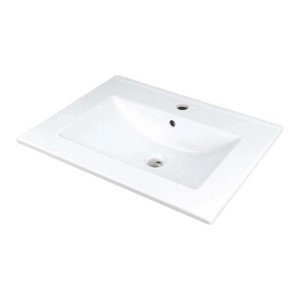 Lavabo da incasso Idrostile basetta rubinetteria 465x160 mm