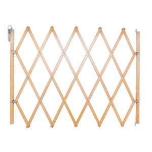 Cancello di sicurezza estensibile in legno per scale, regolabile in modo flessibile per scale e passaggi.