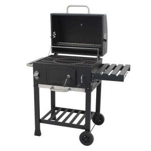 Barbecue a carbonella Jamestown Jaxon nero griglia 57x41.5cm