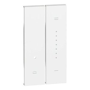 Placca bianca t.b.t. per interruttori e dimmer
